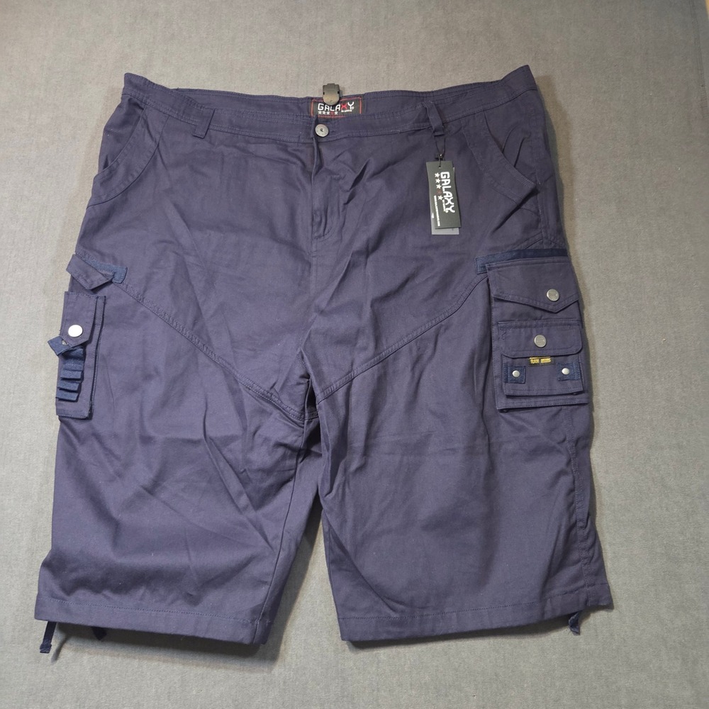 Galaxy Cargo Shorts Mens 48 Navy Blue Multi-Pocket Utility Workwear JKS-71